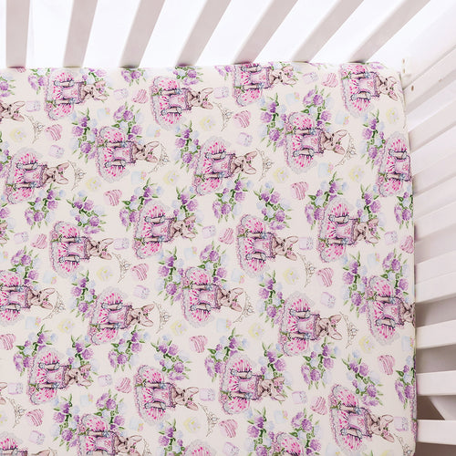 Posh Frenchie Crib Sheet