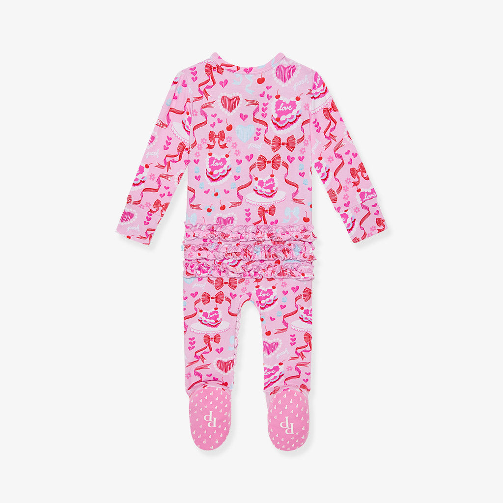 Posh Peanut sophia footie ruffled one piece factory 9/12mo