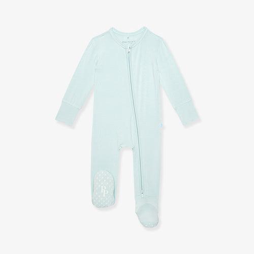 Starry Blue Footie Zippered One Piece