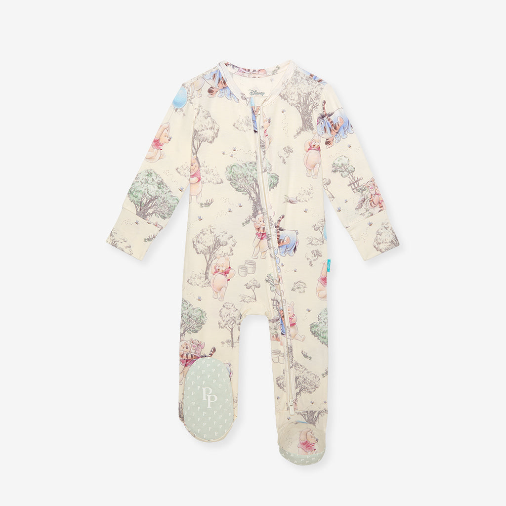 Disney Hundred Acre Wood Footie Zippered One Piece