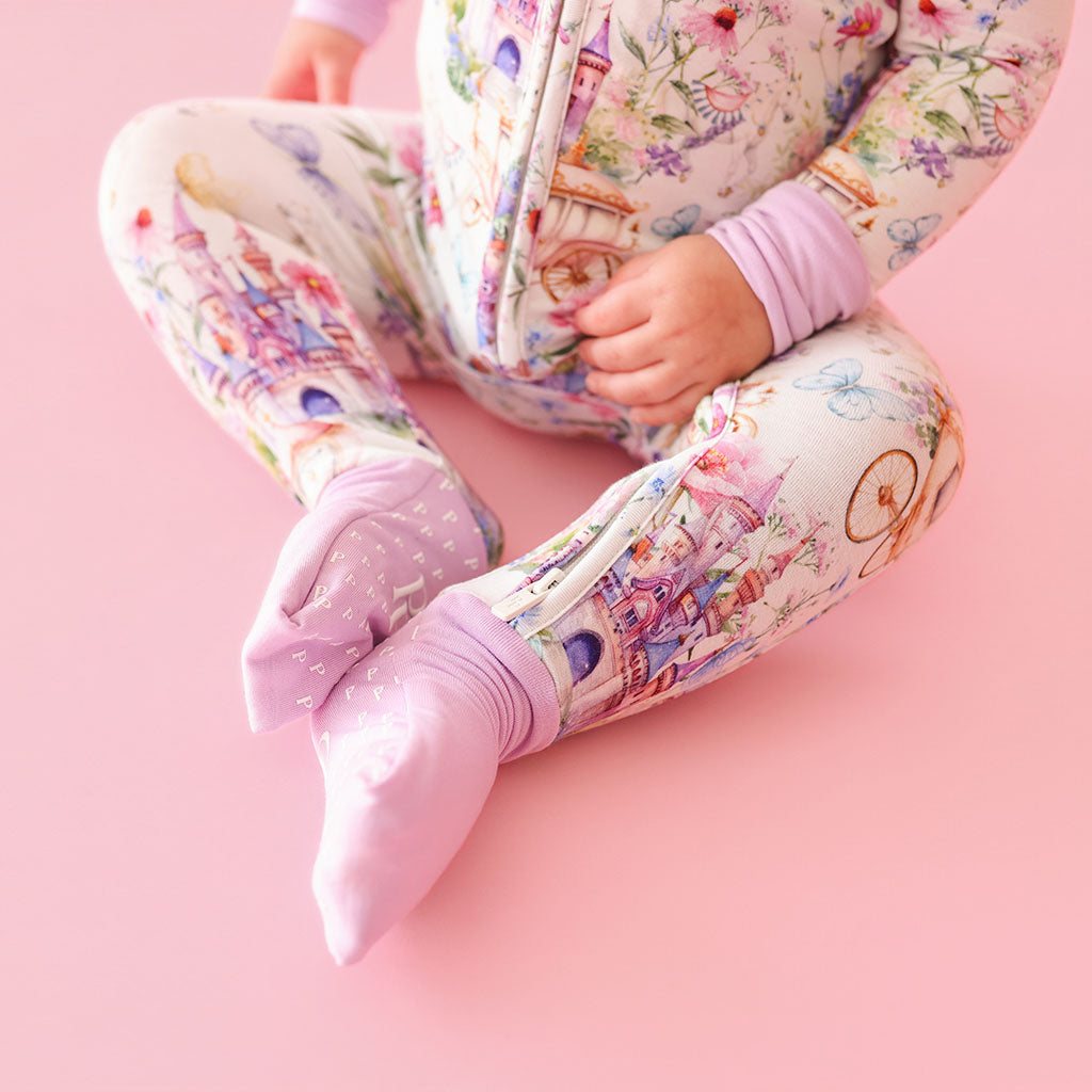 Fairytale Floral Pink Baby Convertible Sleeper | Katrina