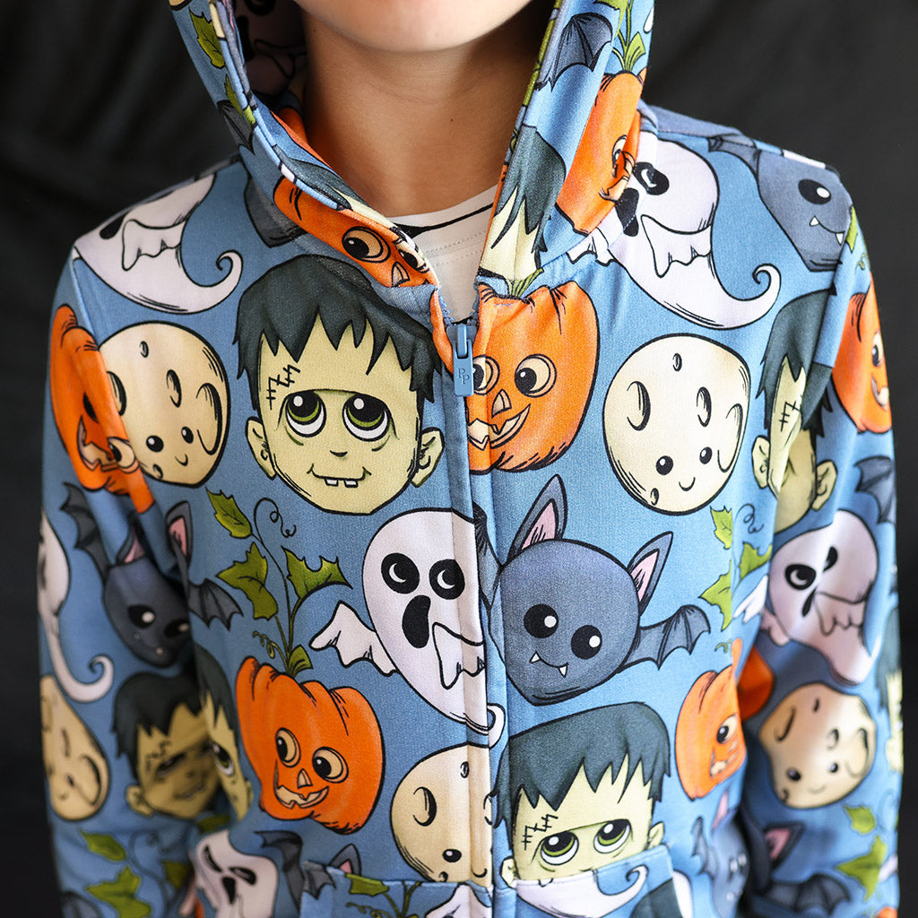 【poshoish】 Posh-o-ween Blue Toddler Hooded Jacket | Little Monsters