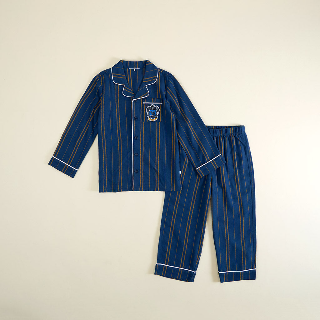 Harry Potter Blue Flannelette Embroidered Pajamas Ravenclaw