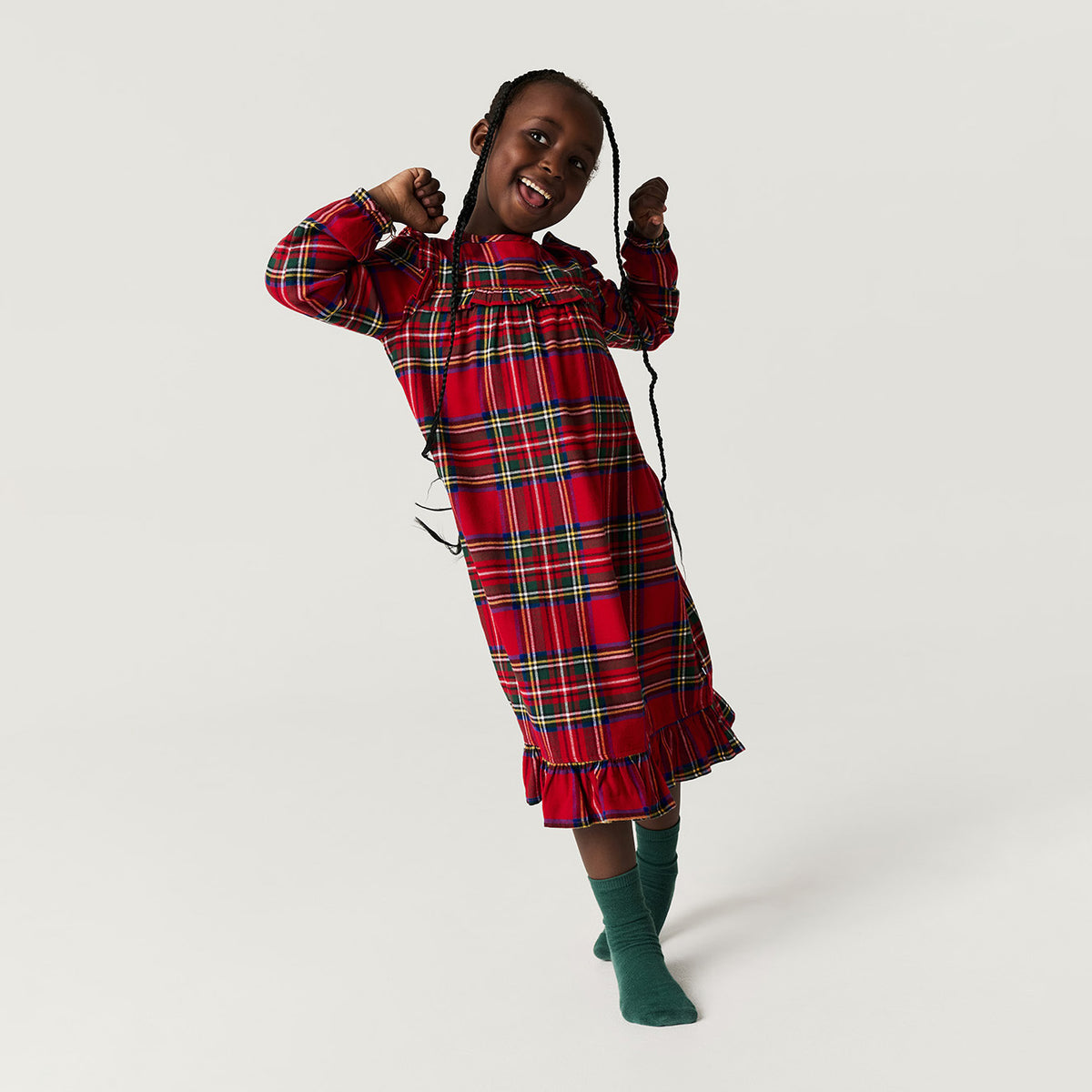 Tartan Plaid Flannelette Nightgown