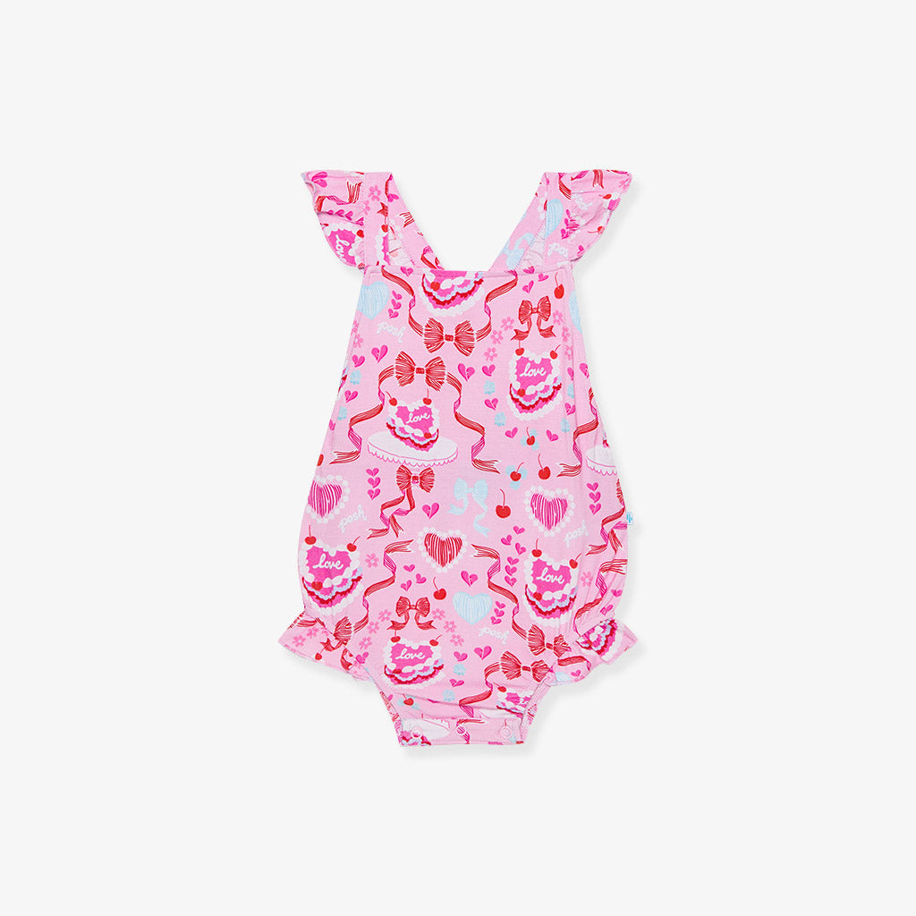 Posh Peanut deals Poshalicious Gum Sleeveless Bubble Romper SIZE 6-12 months