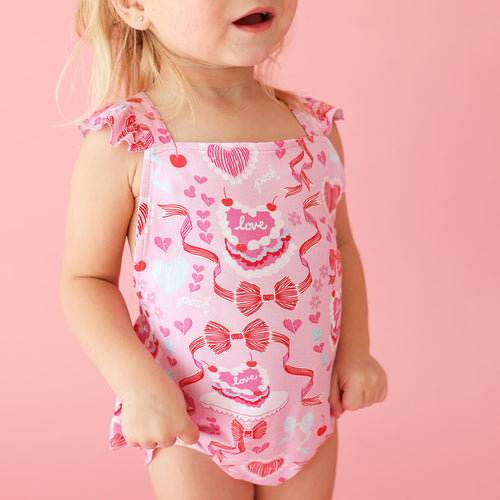 Love Cake Bubble Romper