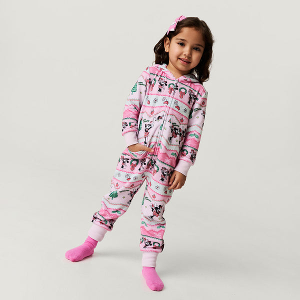 Minnie Mouse Pink Daywear Disney Minnie Fair Isle Pacci™ Hooded