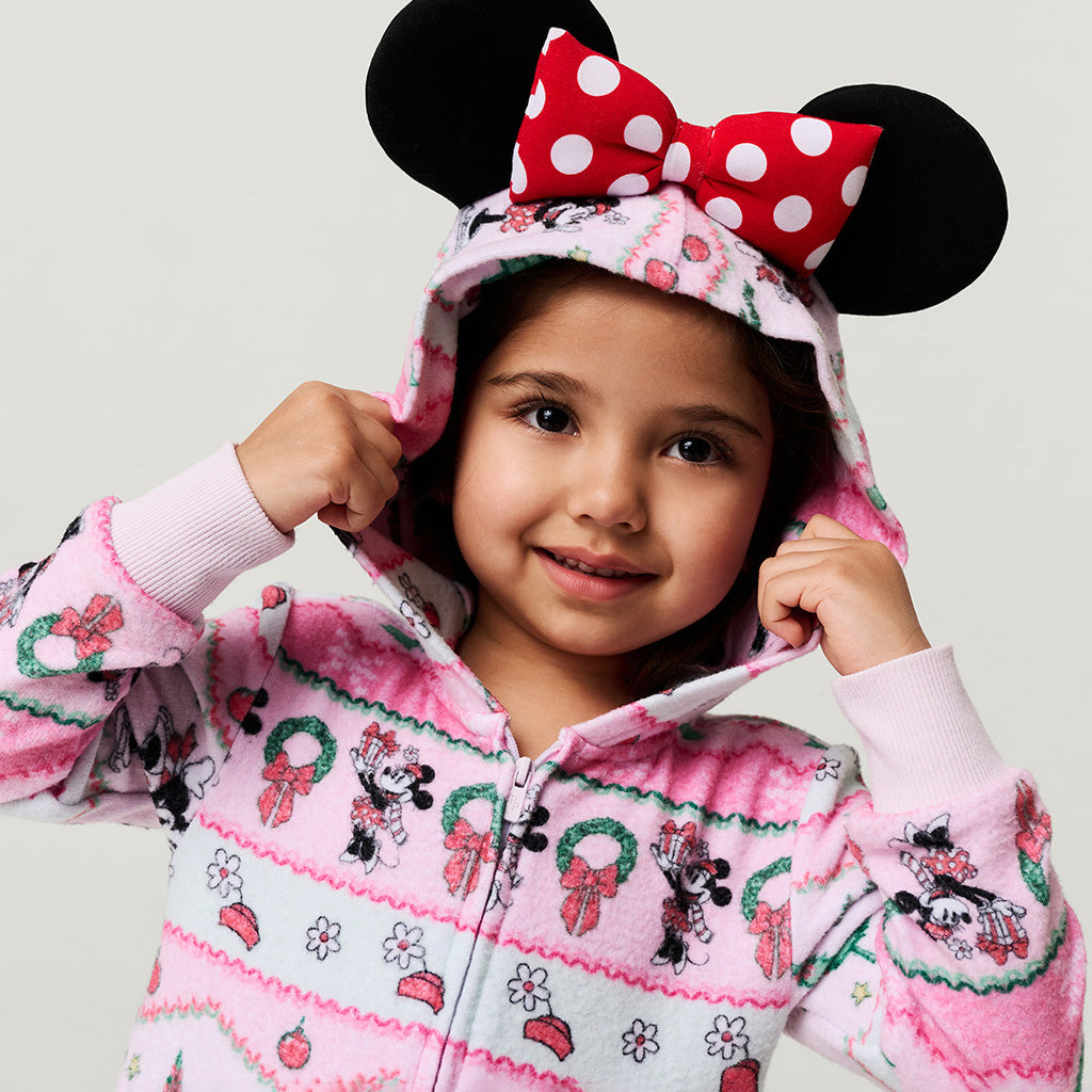 Minnie Mouse Pink Daywear Disney Minnie Fair Isle Pacci™ Hooded