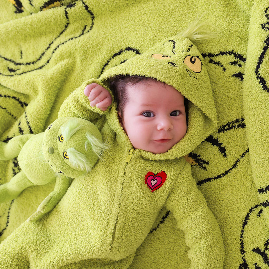 Dr. Seuss Mr. Grinch Cuddle Hooded Romper