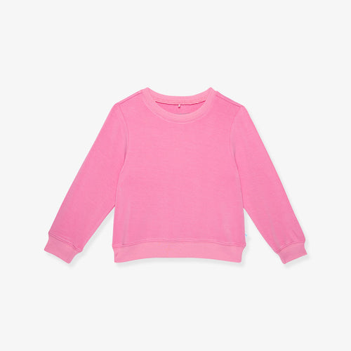 Cruisin' Pink French Terry Pullover Sweatshirt