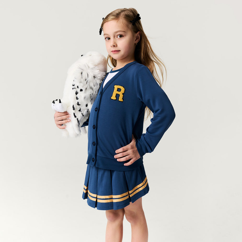 Harry Potter Blue Girls Ruffled Long Sleeve Pullover Ravenclaw