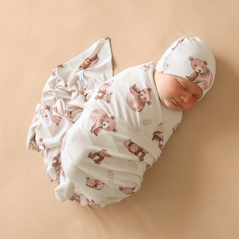 Bernard Swaddle Beanie Set