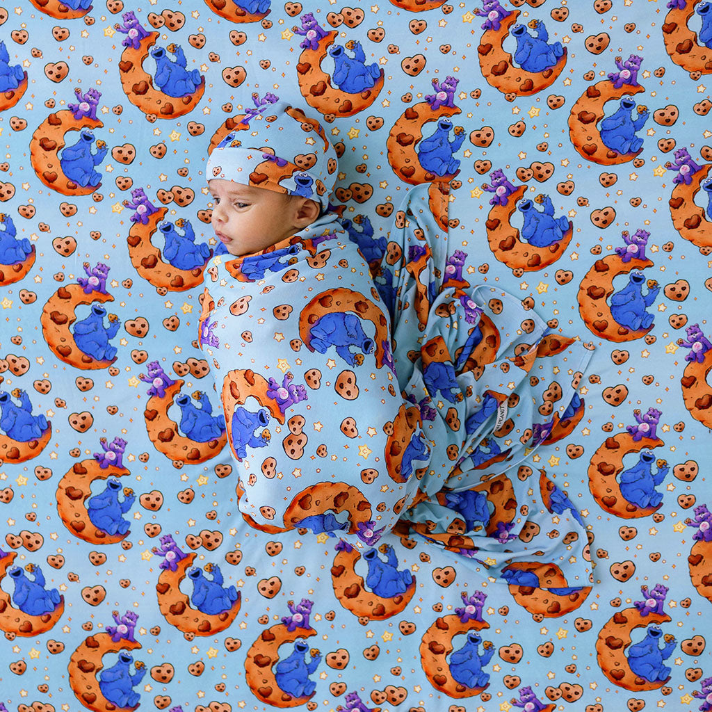 Care Bears™ Share Bear & Cookie Monster Swaddle Beanie Set