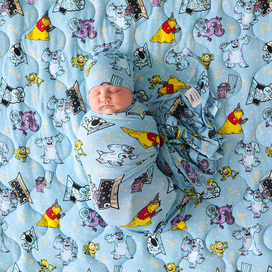 Disney Monsters, Inc. Swaddle Beanie Set