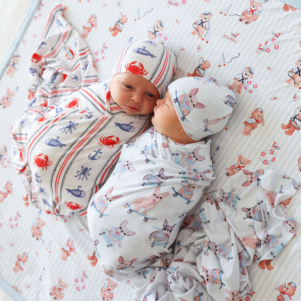 Muslin Swaddle Boy Girl Twin Swaddle Sets Twin Baby Blankets