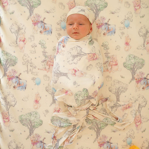 Disney Hundred Acre Wood Swaddle Beanie Set