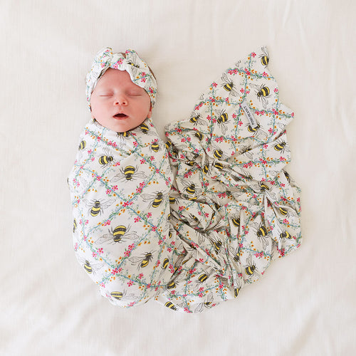 Amie Swaddle Headband Set