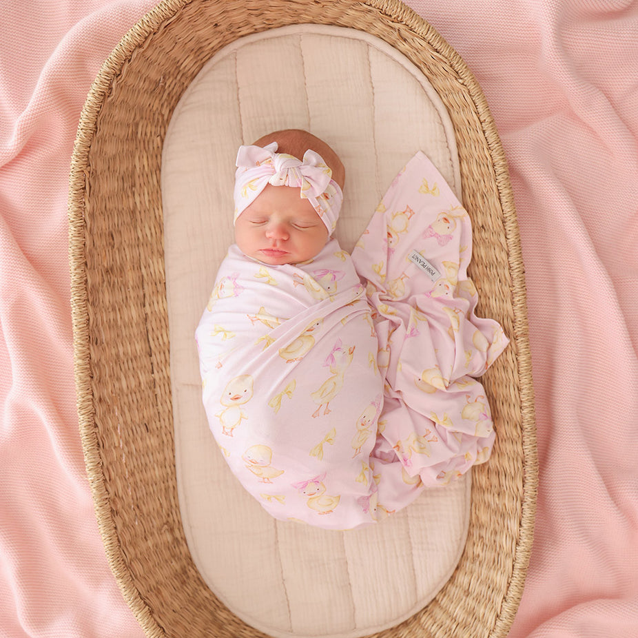 Edwina Swaddle Headband Set