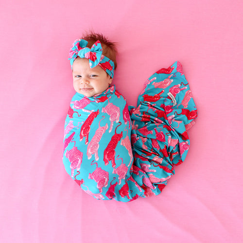 Le Tigre Swaddle Headband Set