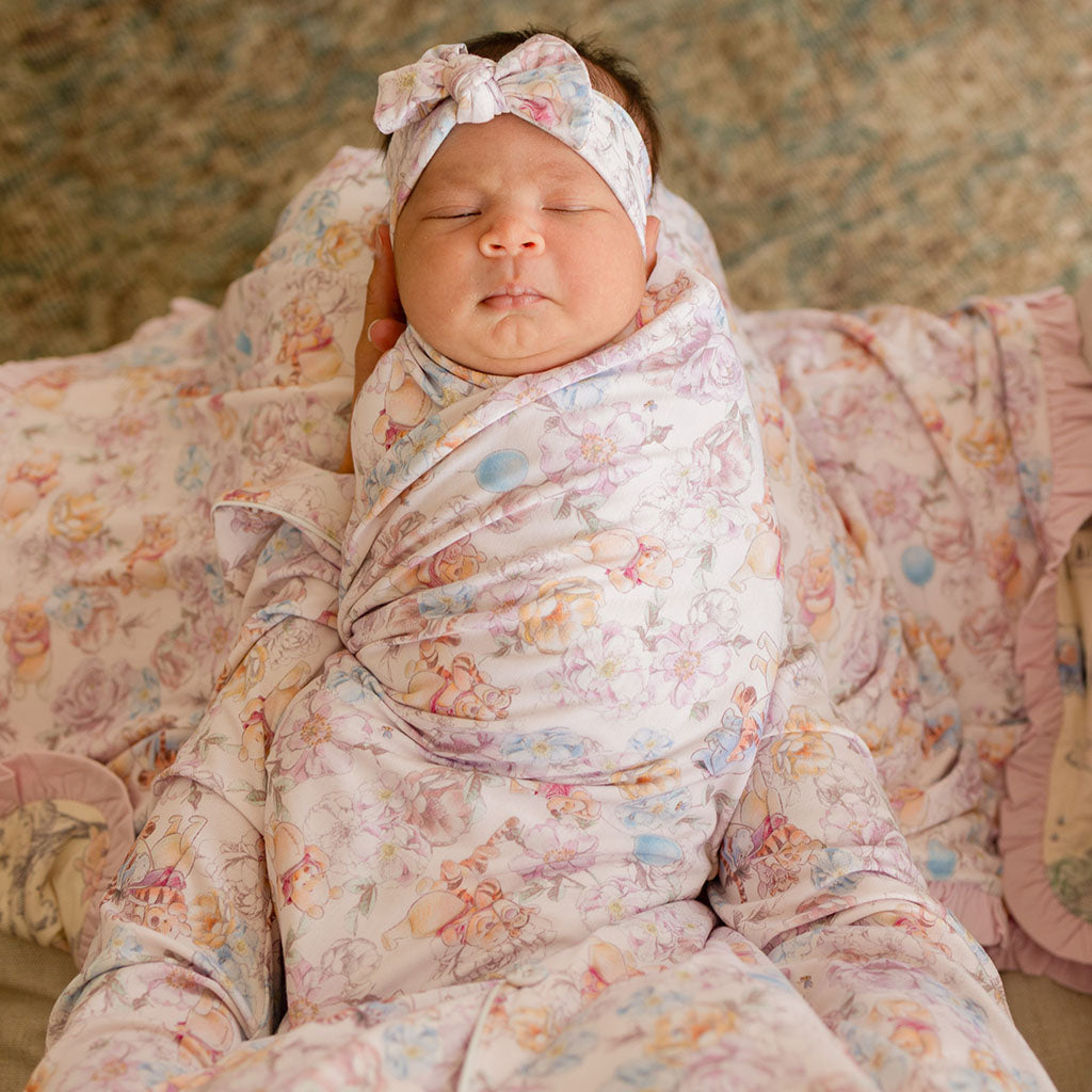 Disney Winnie the Pooh Swaddle Headband Set
