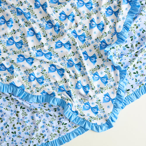 Emersyn & Bluebell Ruffled Luxette Patoo® Blanket