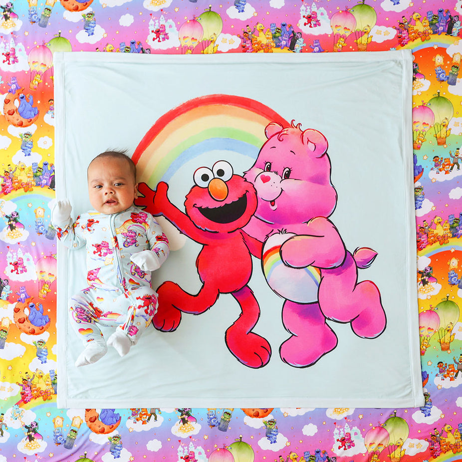 Care Bears™ Cheer Bear & Elmo Luxette Patoo® Blanket