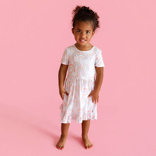 April Ruffled Twirl Dress