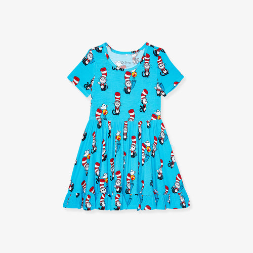 Dr. Seuss Cat in the Hat Ruffled Twirl Dress