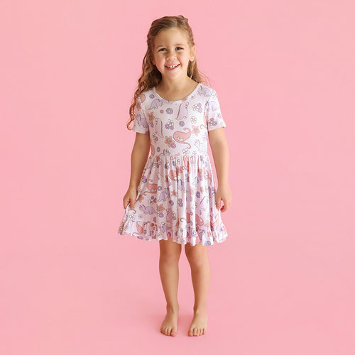 Erica Ruffled Twirl Dress