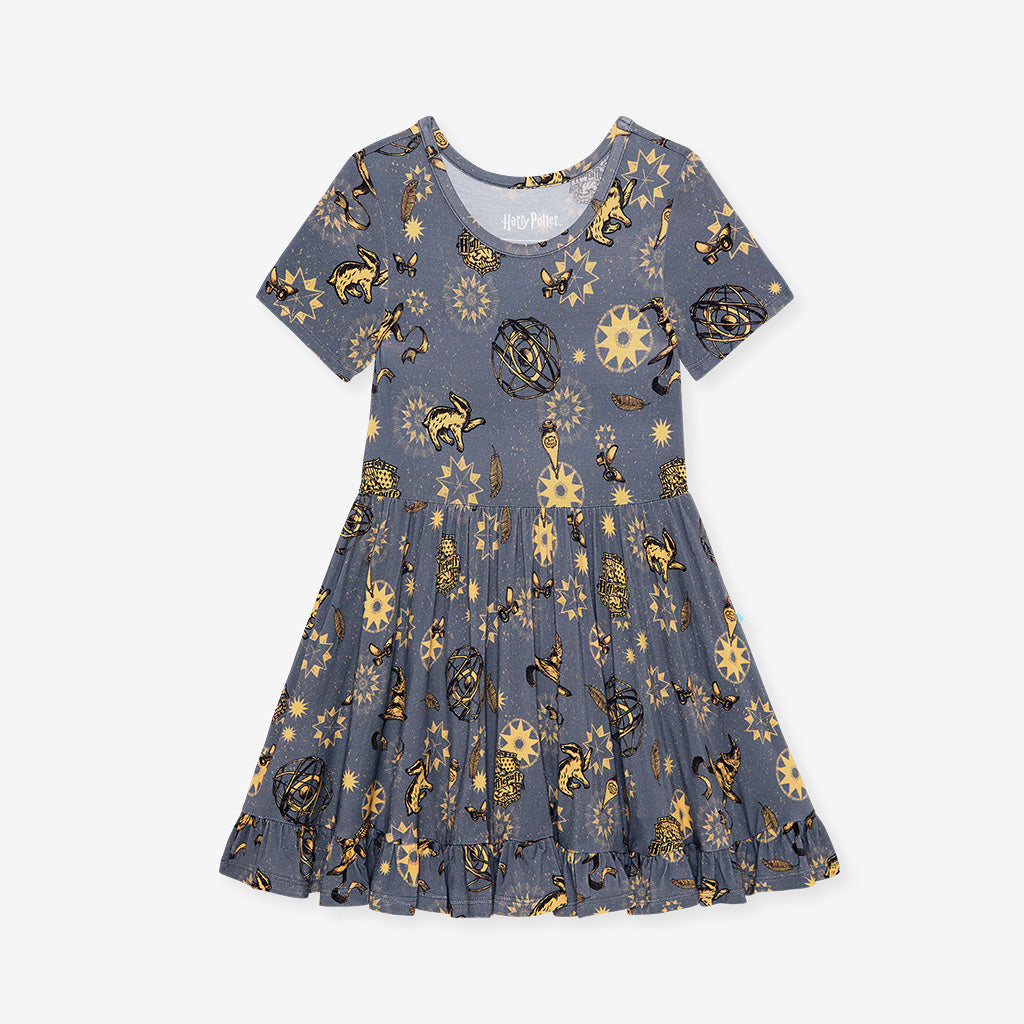 Hufflepuff House Ruffled Twirl Dress