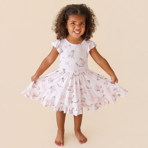 Pirouette Ruffled Twirl Dress