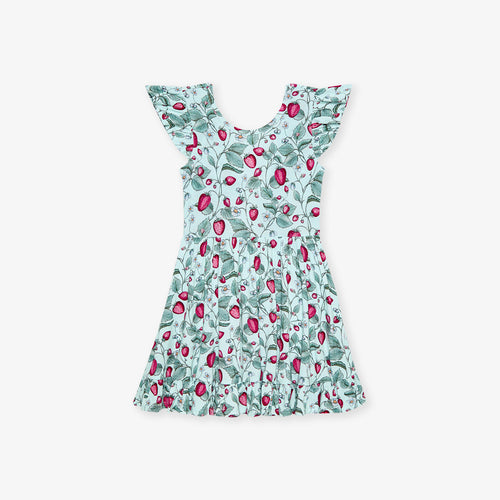 Neve Tie Back Ruffled Twirl Dress