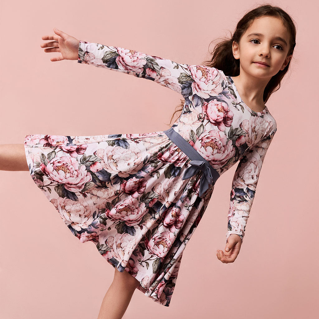 Aster Bow Twirl Dress