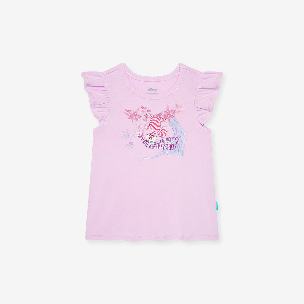 Disney Cheshire Grin Ruffled Graphic Tee