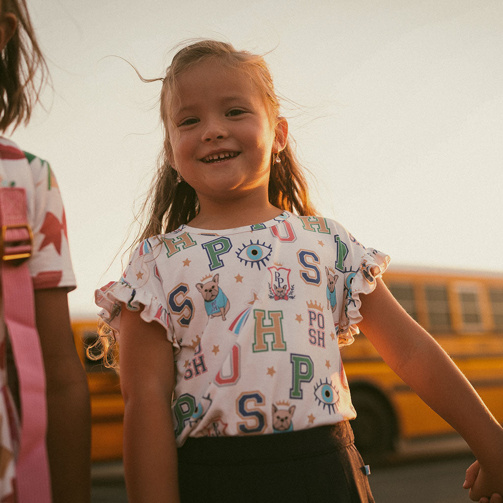 Brooke Ruffled Boxy Tee