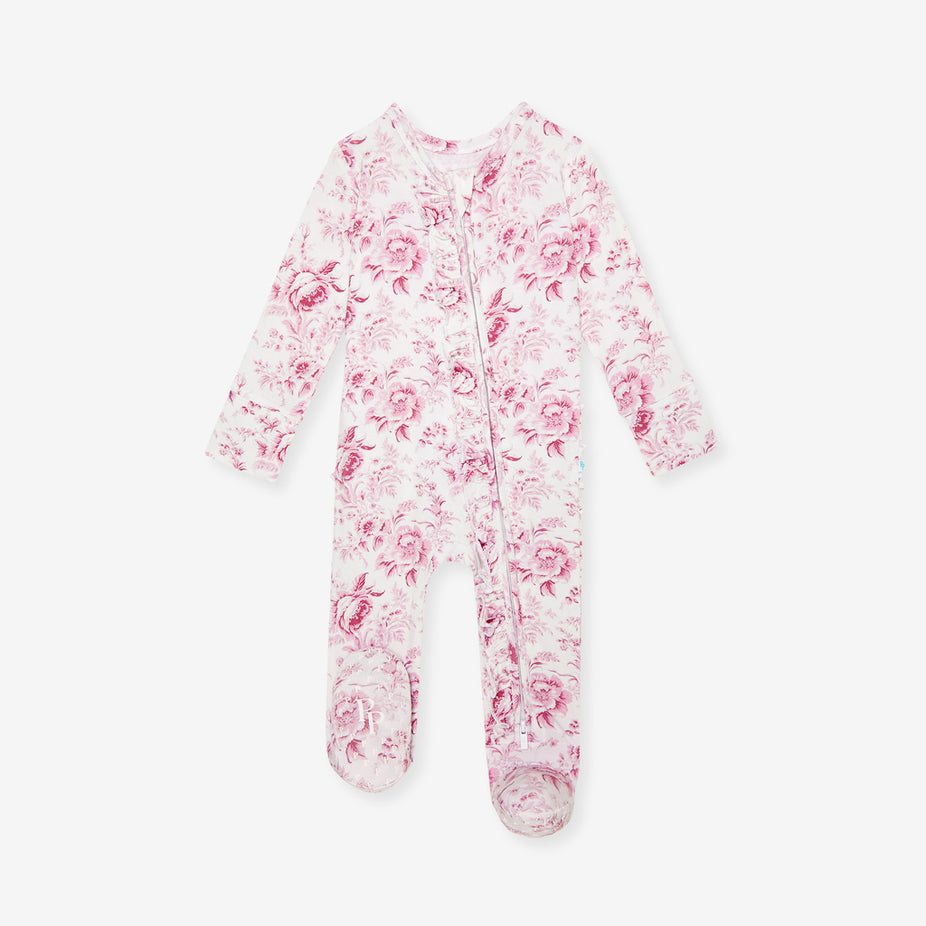 Jolene Footie Ruffled Zippered One Piece