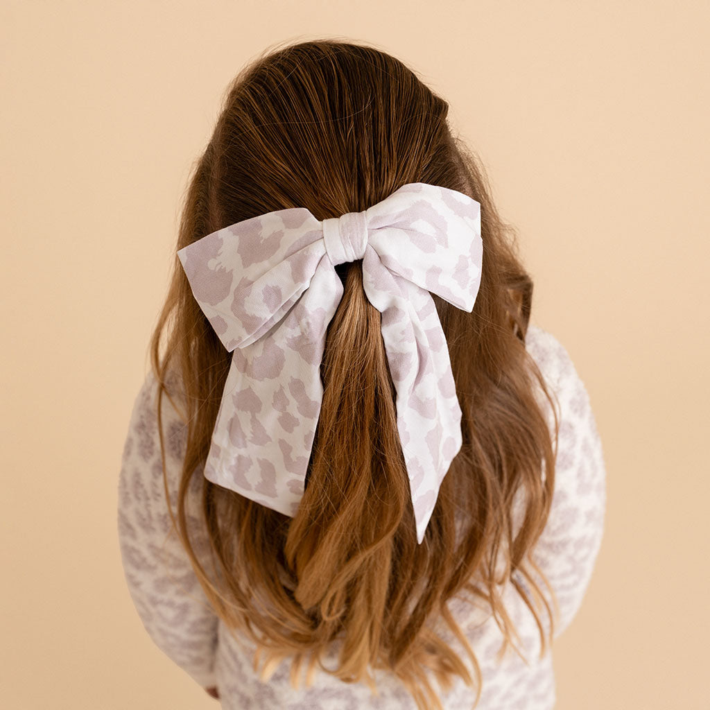 Laurel Leopard Luxe Bow Hair Clip