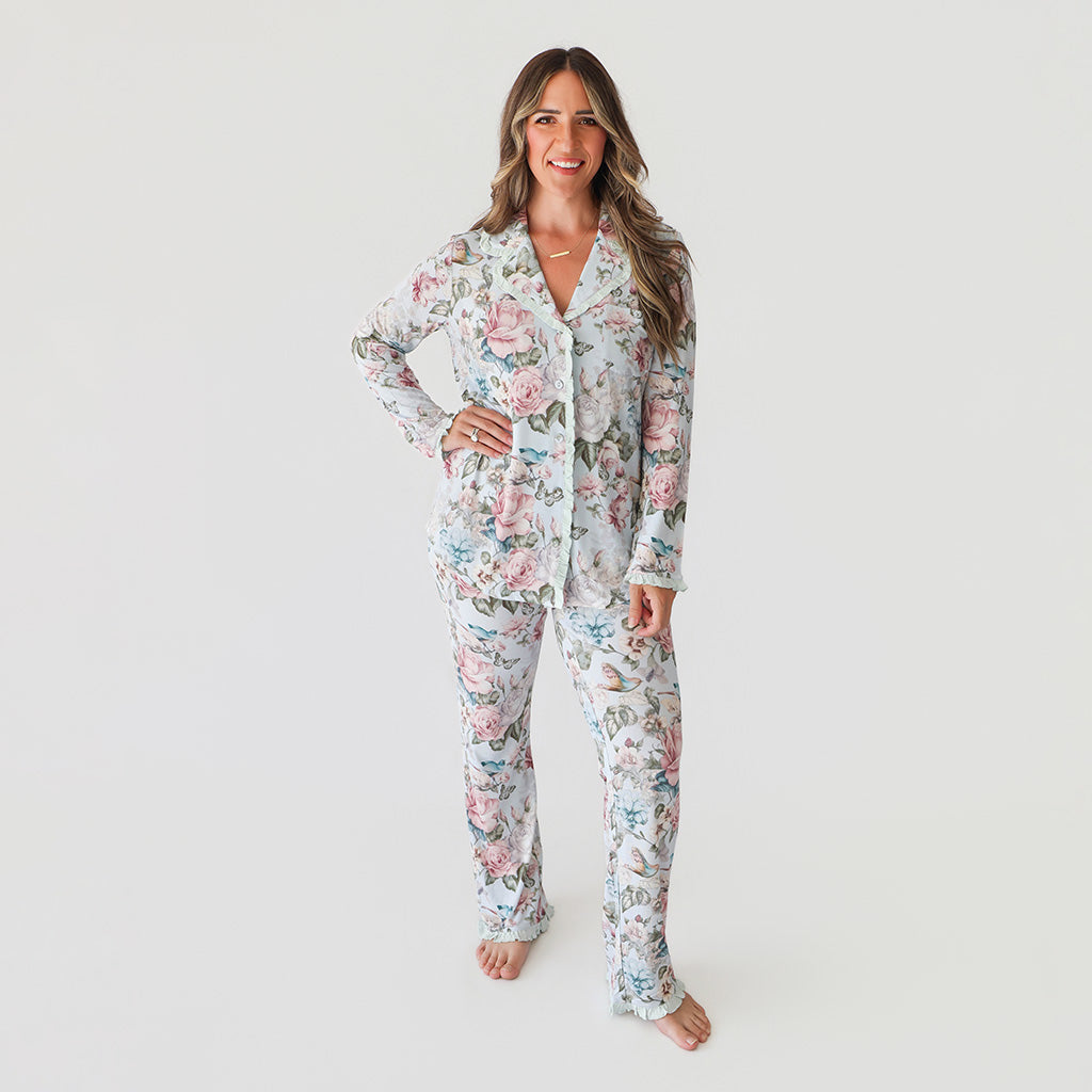 Amarantha Women's Ruffled Pajama Set