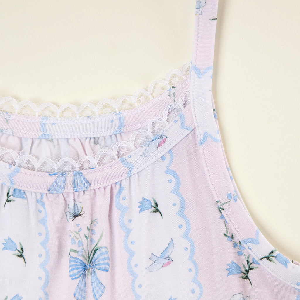 Floral Pink Sleeveless Blythe Cami Pant Set | Posh Peanut®