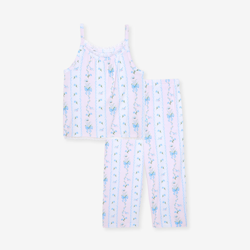 Floral Pink Sleeveless Blythe Cami Pant Set | Posh Peanut®
