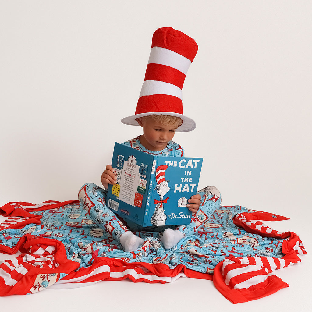 Dr. Seuss Cat in the Hat Gallery & Stripe Luxe Patoo® Blanket
