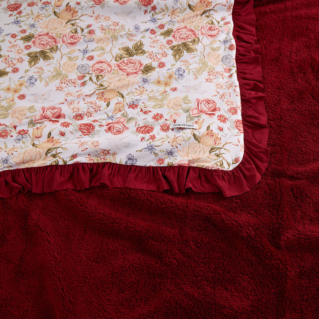 Kristiana Ruffled Luxe Plush Patoo® Blanket
