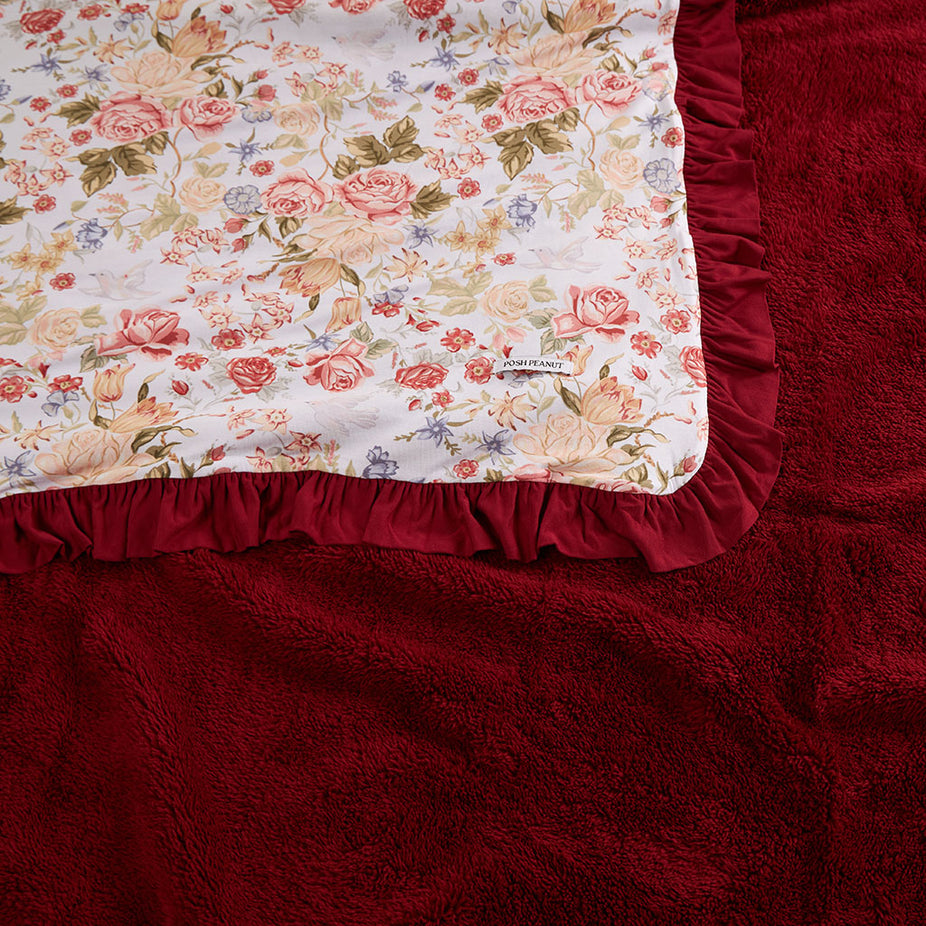 Kristiana Ruffled Luxe Plush Patoo® Blanket