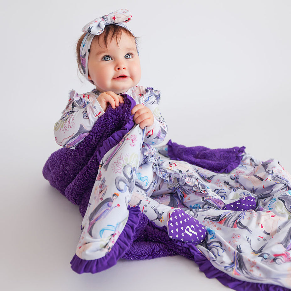 Disney Villains Ruffled Luxette Plush Patoo® Blanket