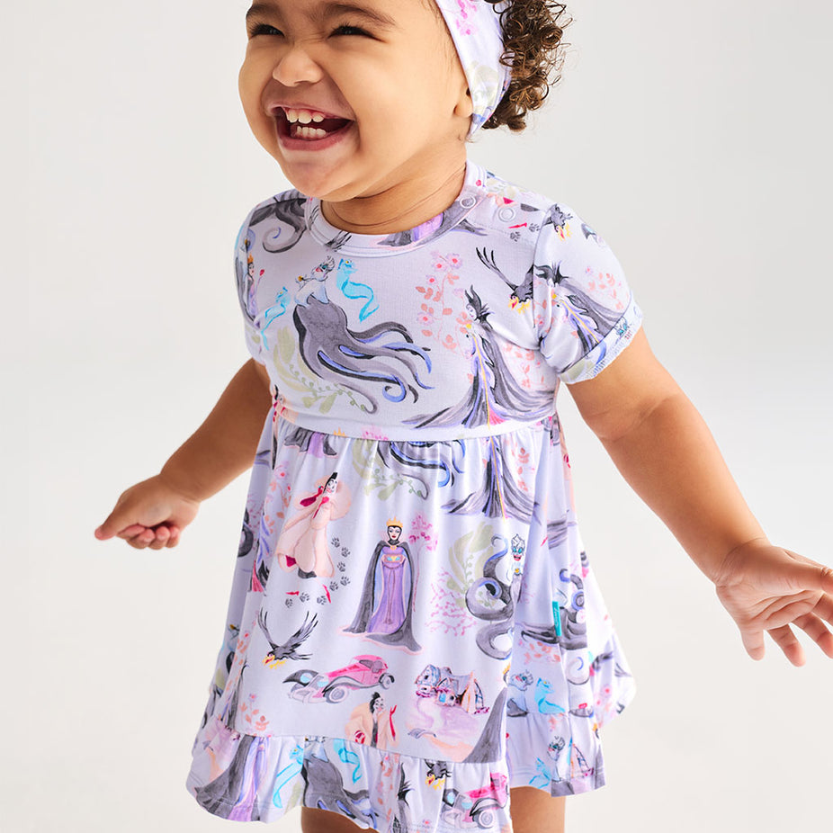 Disney Villains Ruffled Twirl Bodysuit Dress