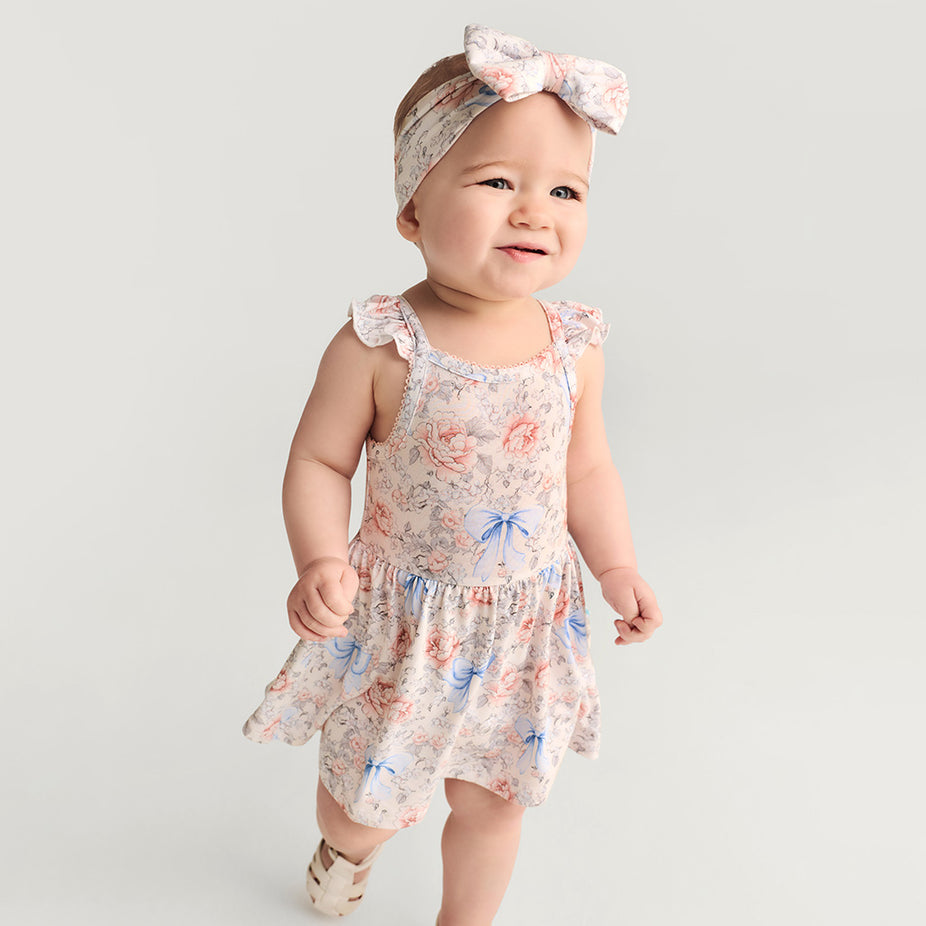 Agatha Ruffled Picot Bodysuit Dress