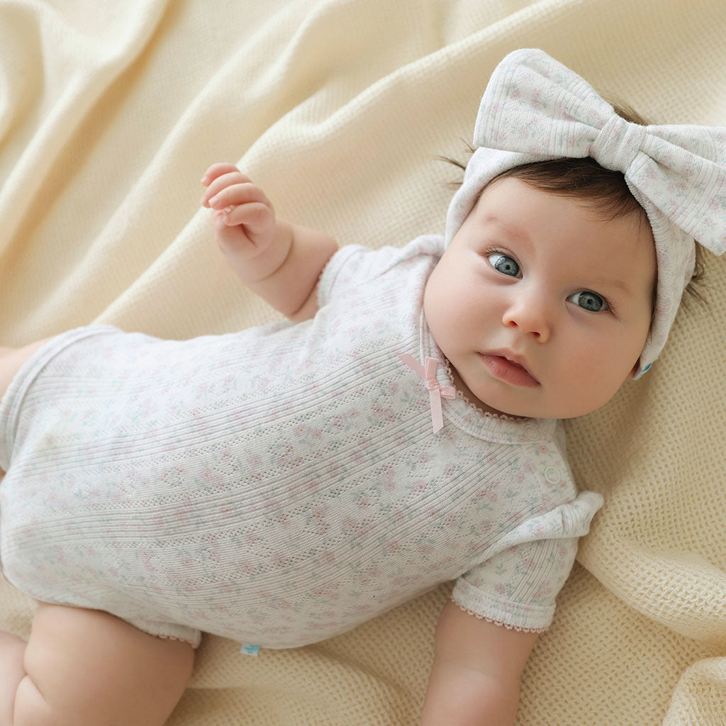 Andina Cream Pointelle Picot Bodysuit