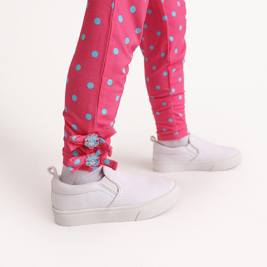 Dr. Seuss Cat Dot Bow Leggings