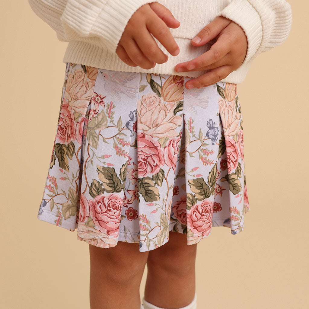 Kristiana French Terry Pleated Skort