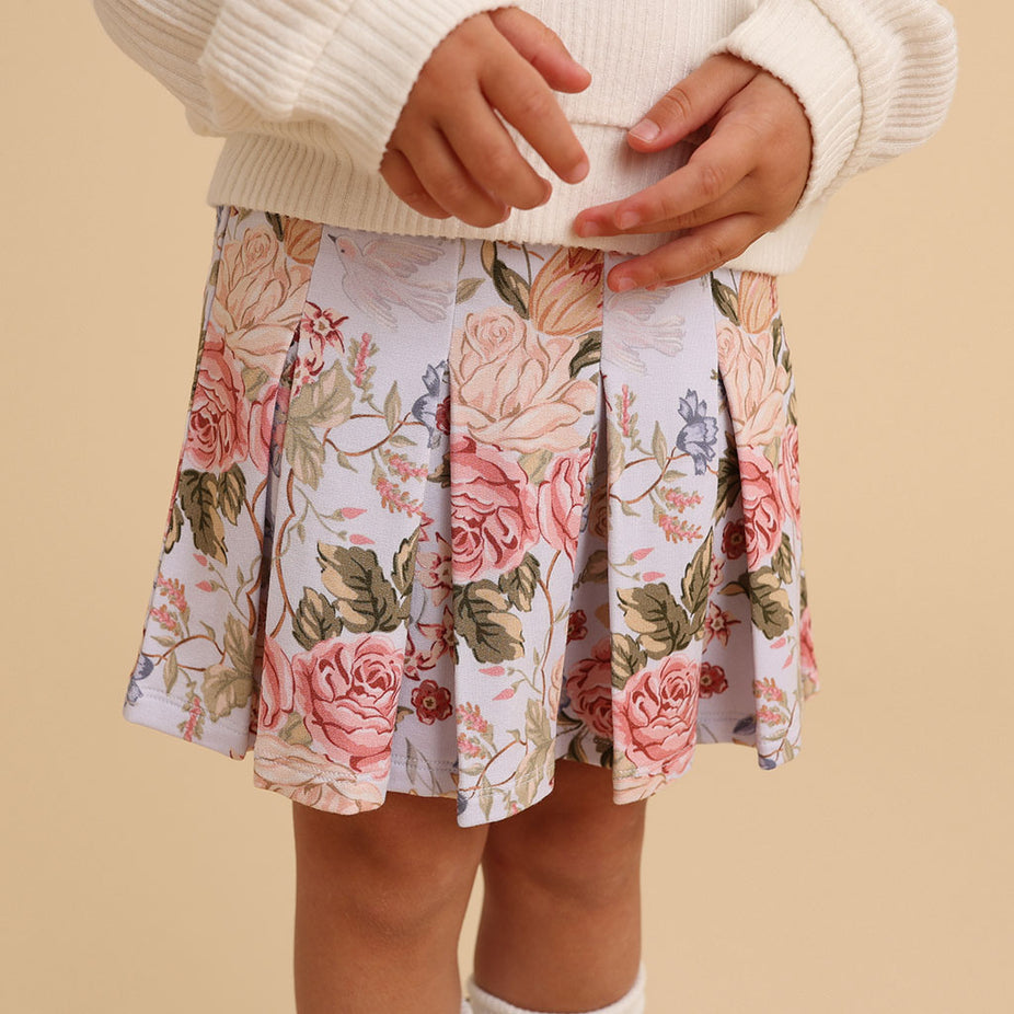 Kristiana French Terry Pleated Skort